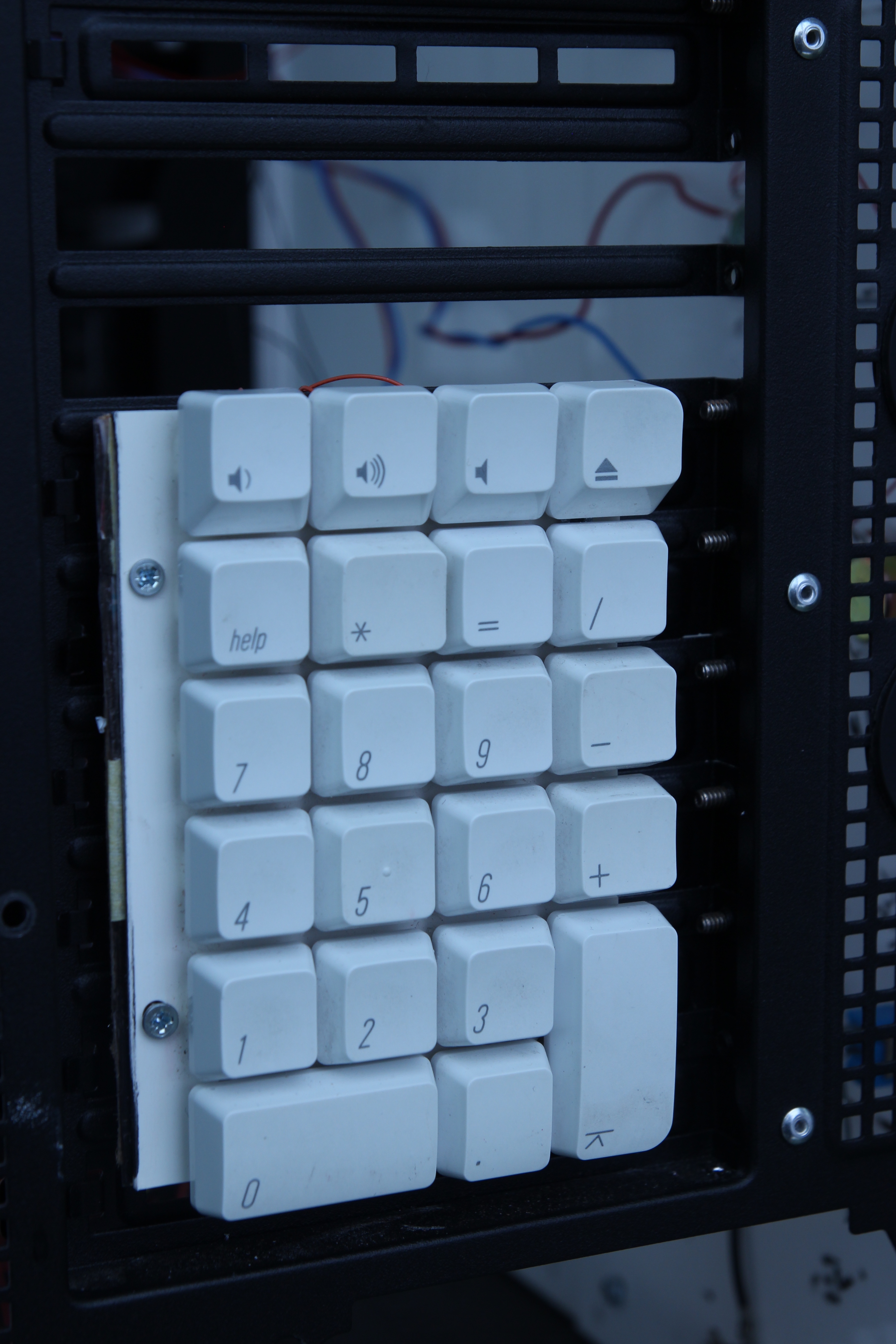 Keypad to enter the seed